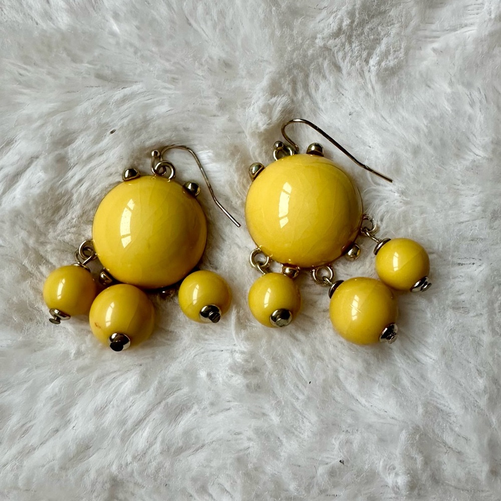 Yellow earrings